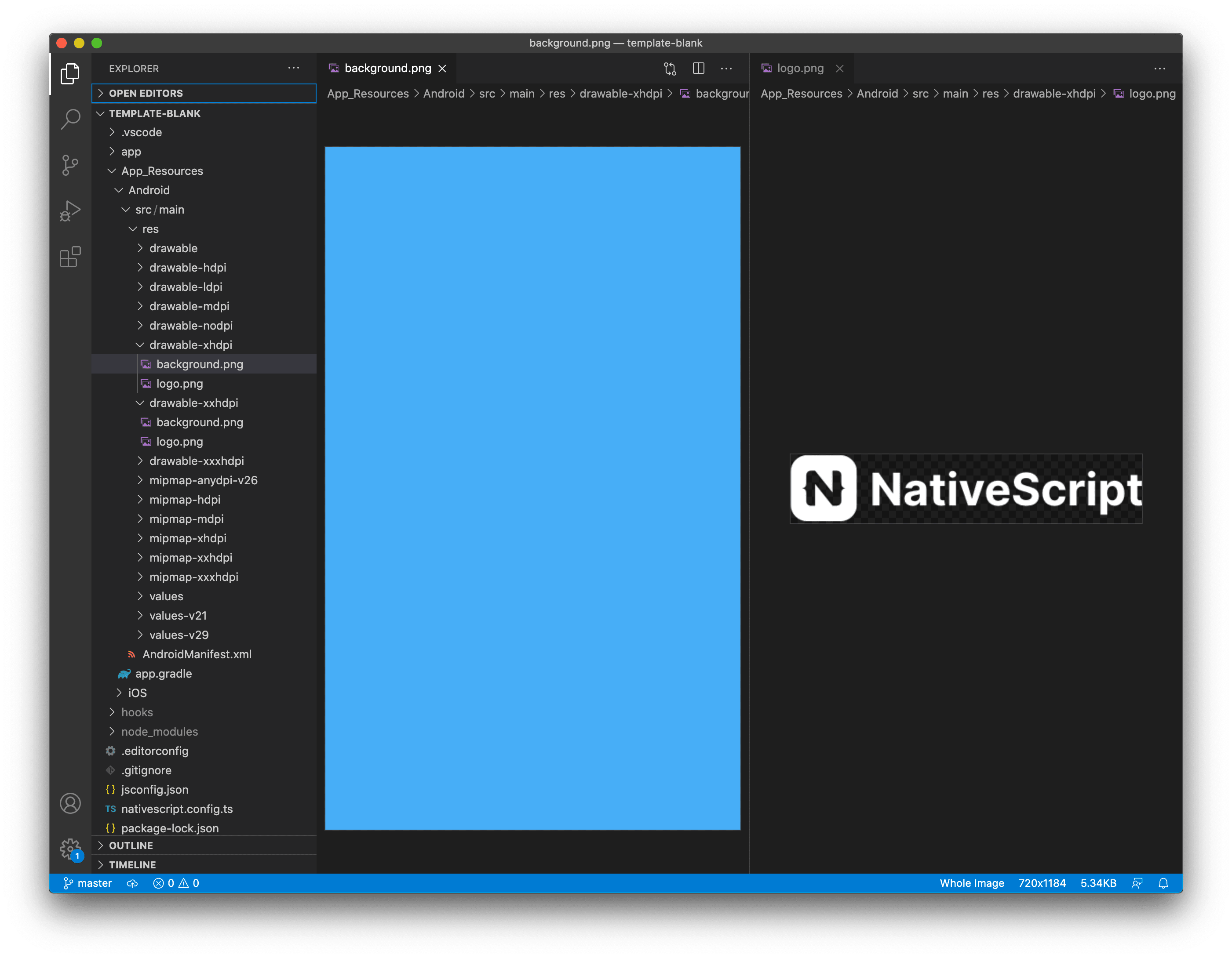 Setting images in drawable resource folders